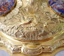 Solid silver gilt antique Augsburg Chalice.